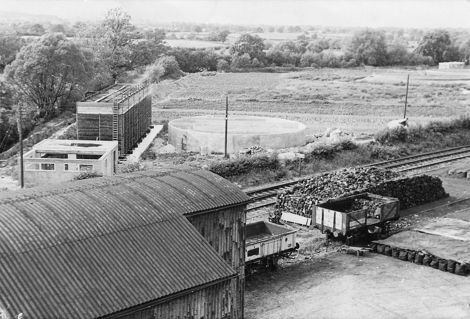 1950's? Minsterley Creamery Rail Siding (From hydey44, Flickr)