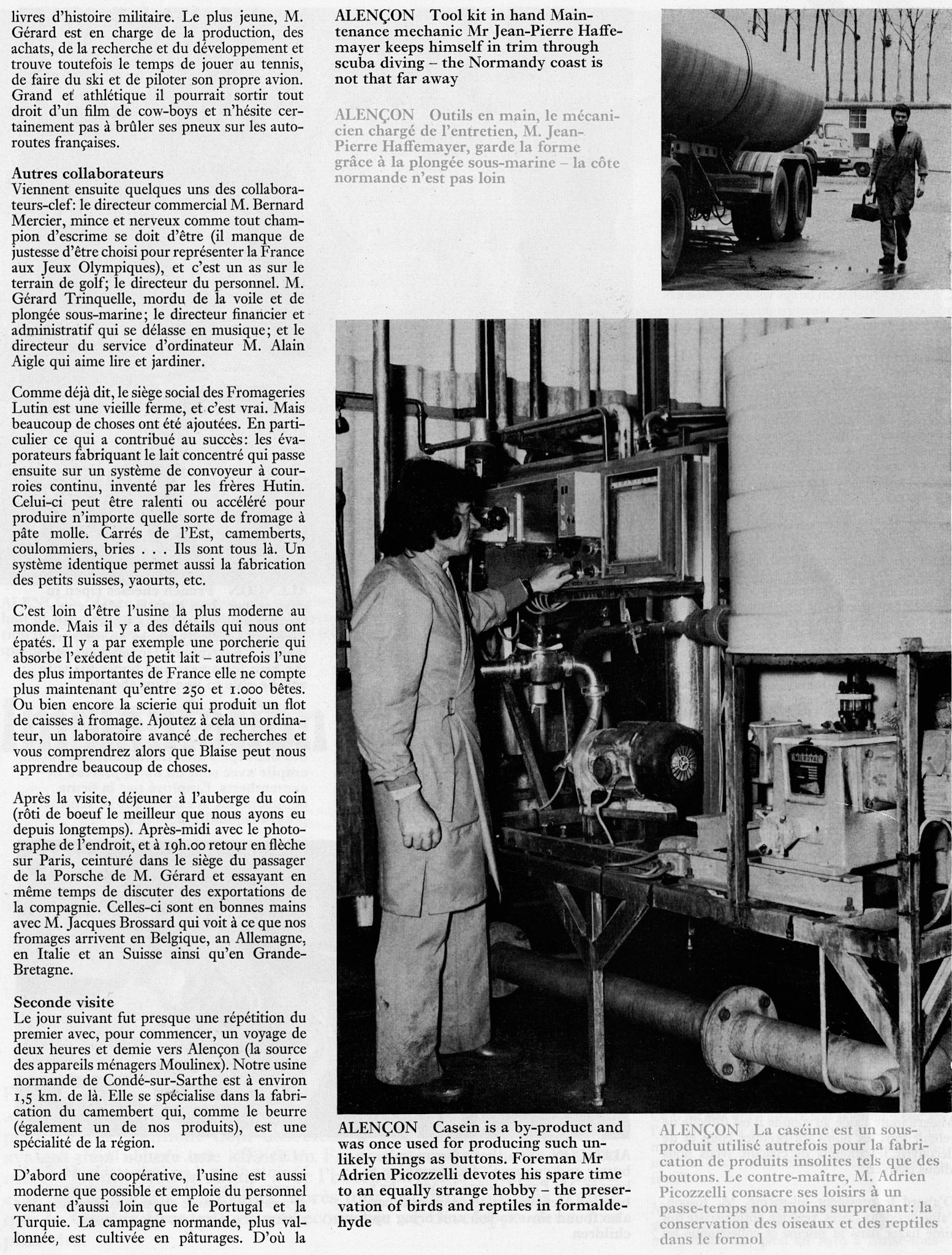 1974 Fromageries Lutin in Alencon, France