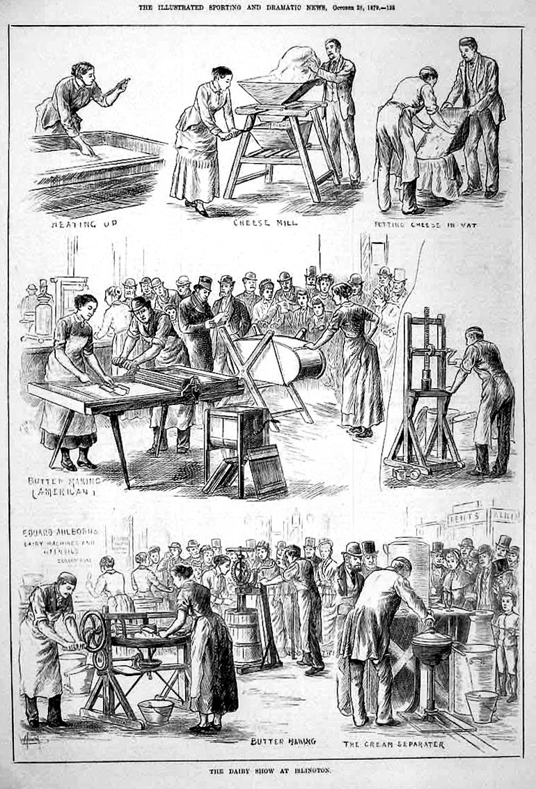 1879 Dairy Show-Islington (Courtesy Illustrated Sporting and Dramatic News, eBay)