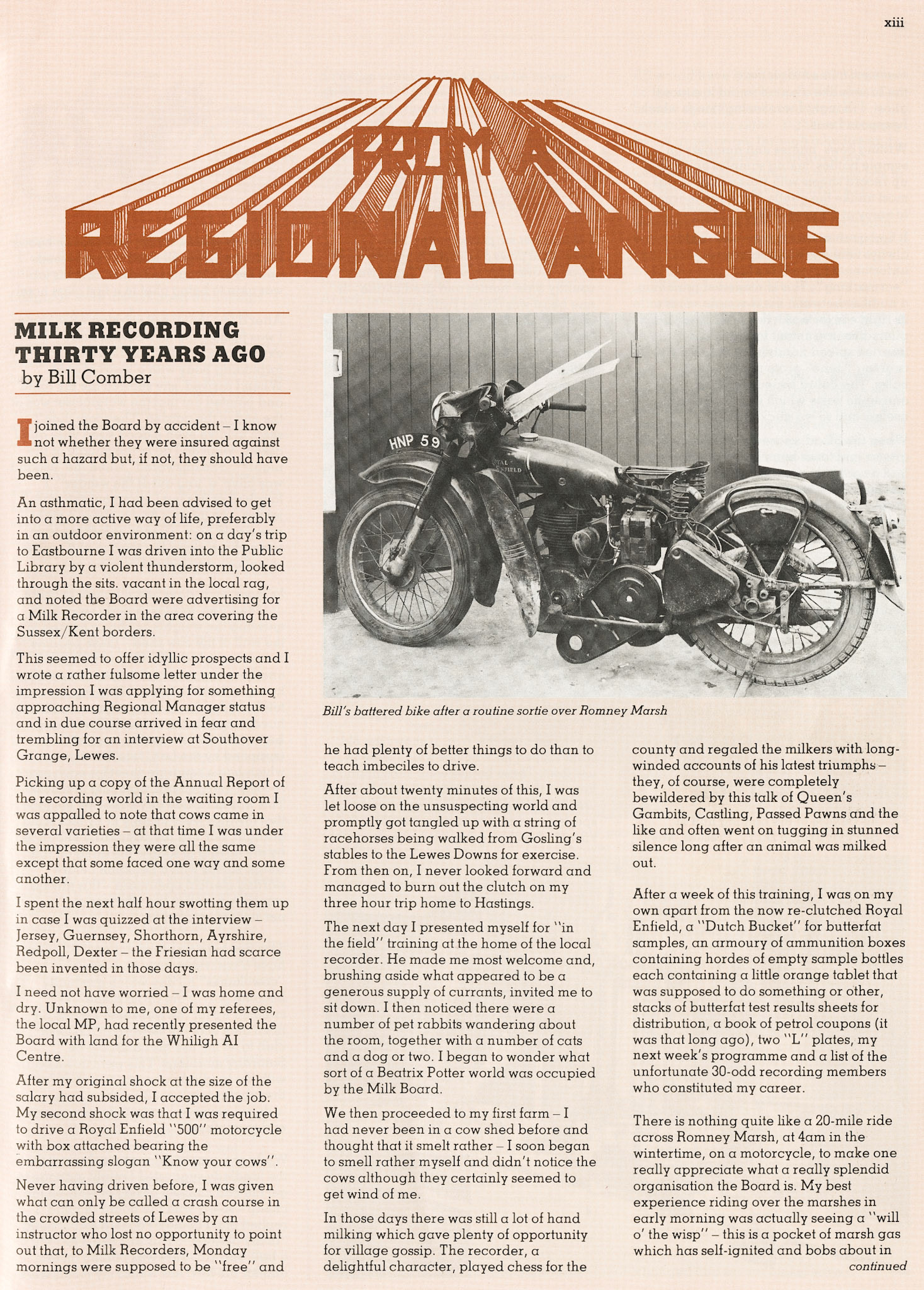 1983 Milmarbo Memories at 50 years (Insert in MMB Magazine, Sept-Oct, courtesy Andy Wallis)