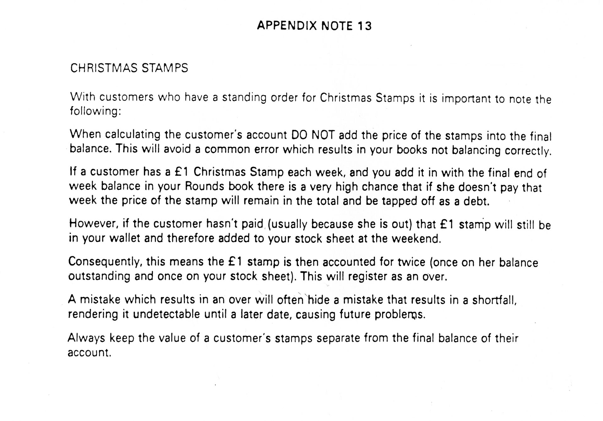 1990's Express/ Dale Farm Rounds Training Manual (Express Dairy Tales)