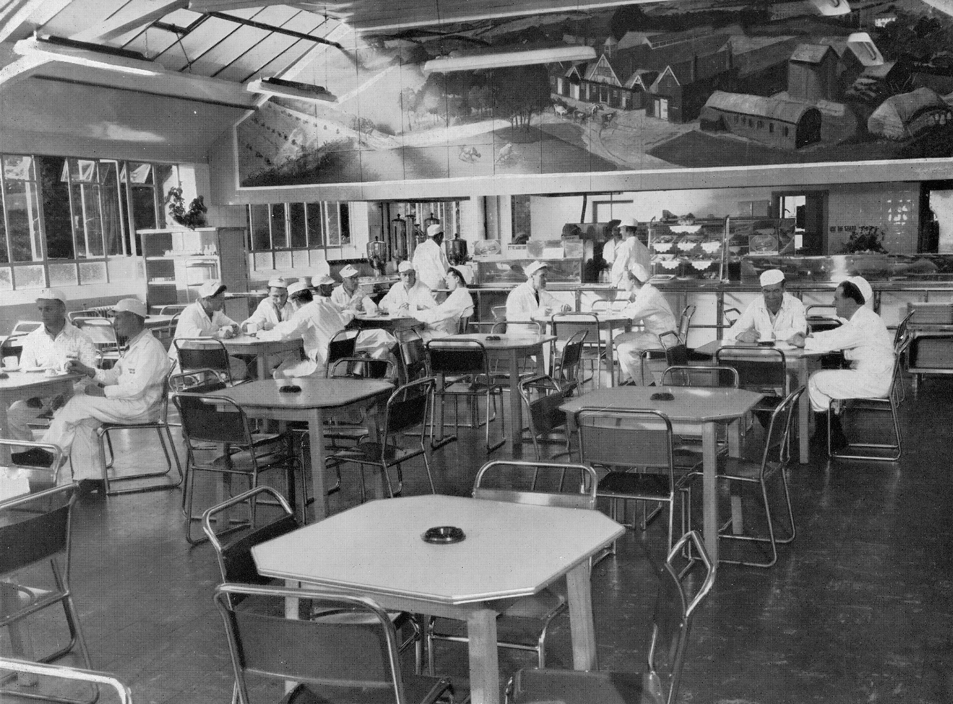 1955 South Morden-Staff Canteen (Image from Official Opening Brochure, courtesy Paul Luke)