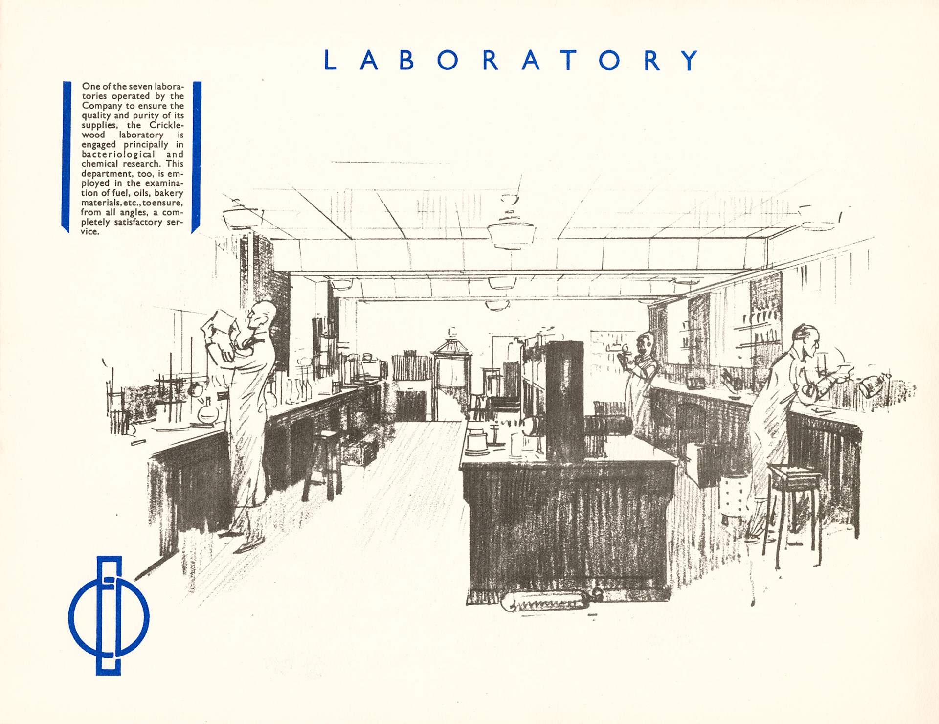 1930 Cricklewood Opening Brochure-Laboratory (Courtesy Paul Luke)