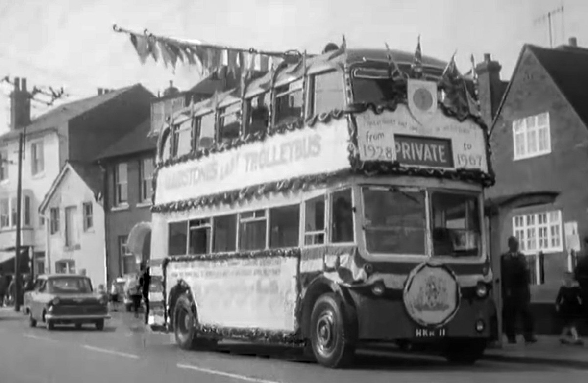 1967 Maidstone, stills from 'Maidstone's Last Trolleybus', amateur cine footage, (Recorded from TPTV, courtesy John Petts)