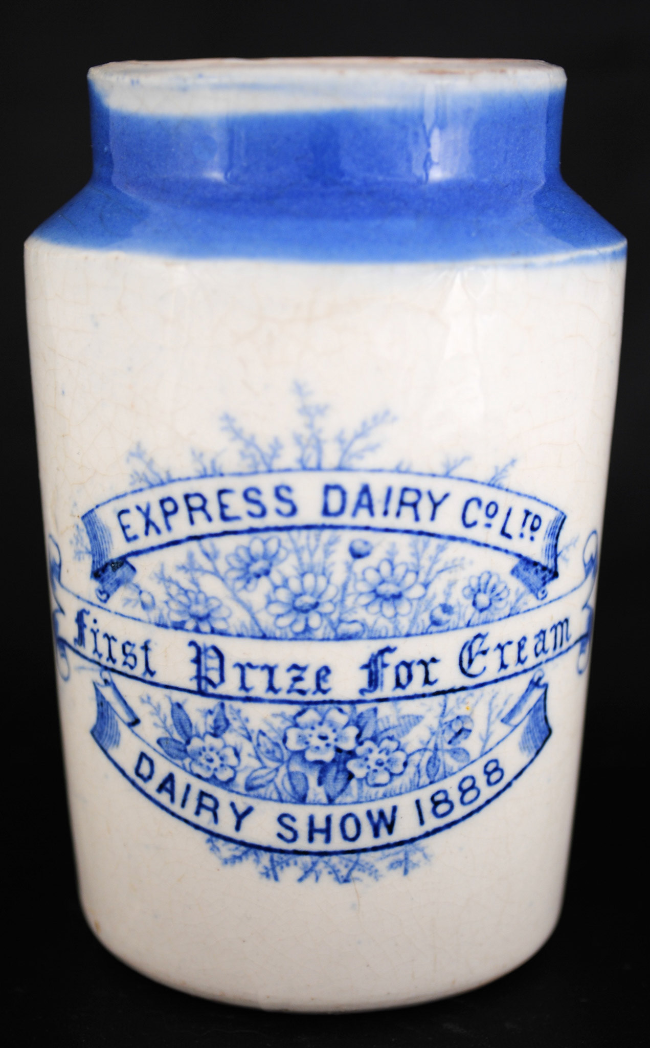 1888 Cream Jar from Bollo Lane