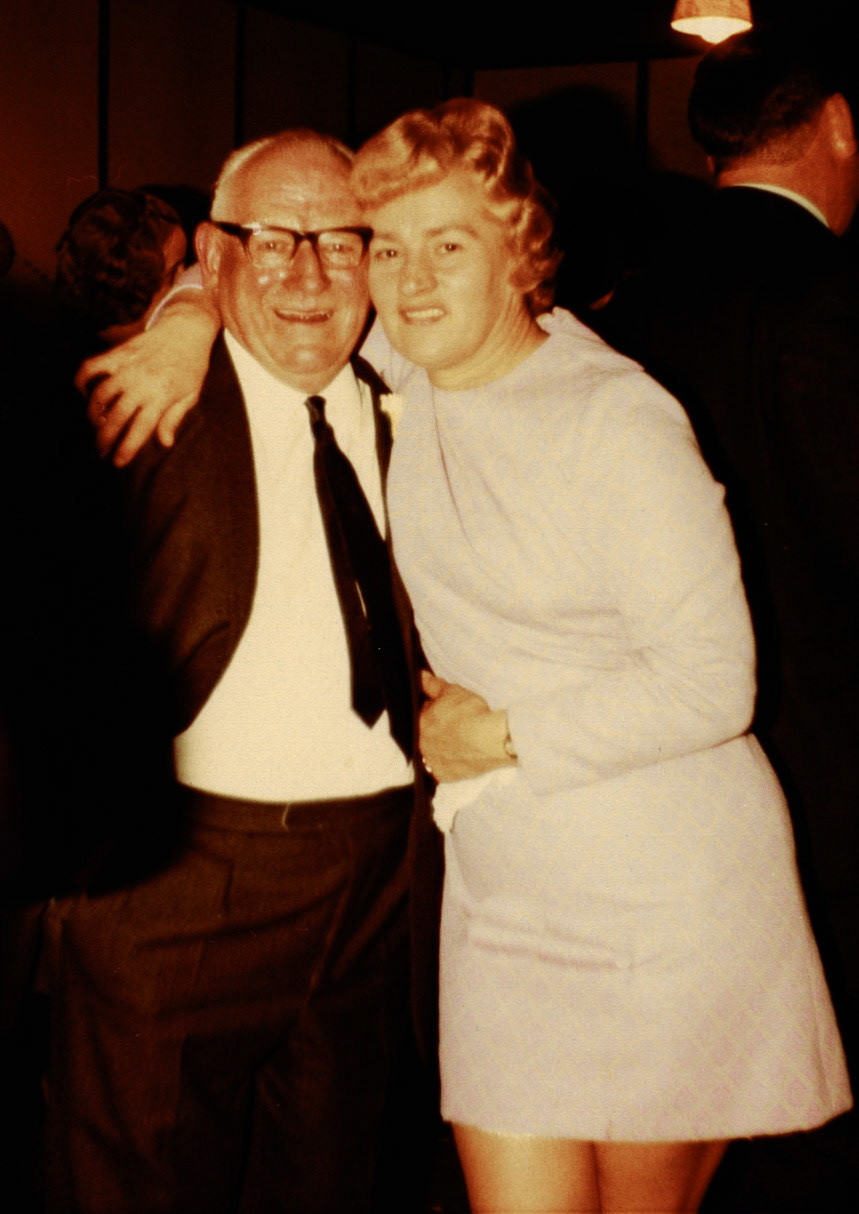 Mark Worrall and Helen Bowkett identify Grandad 'Pop' Worrall, who kept the Bridge Hotel. Ben Samuels identifies Mary Evans, on the right. (Courtesy Joe Lyons)