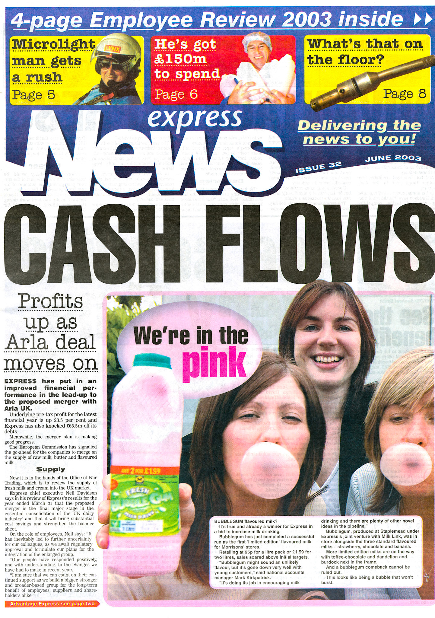 2003 June-Express News Front Cover (Courtesy Paul Luke)