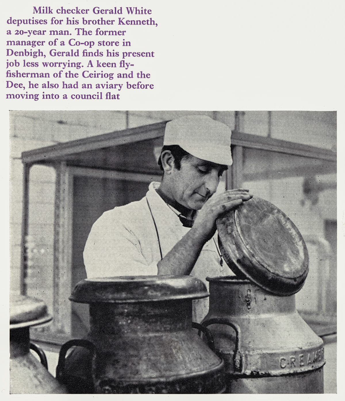 1970 Whittington-Milk Checker Gerald White (Courtesy Doreen Williams)