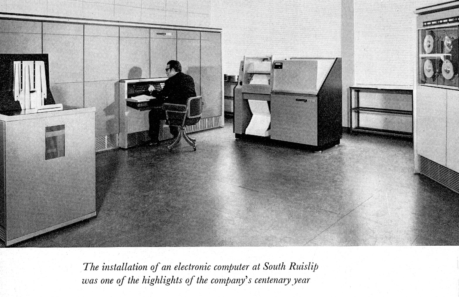 Express Journey (Book) 1964 - The installation of an electronic computer at South Ruislip was one of the highlights of the company's centenary year in 1964.