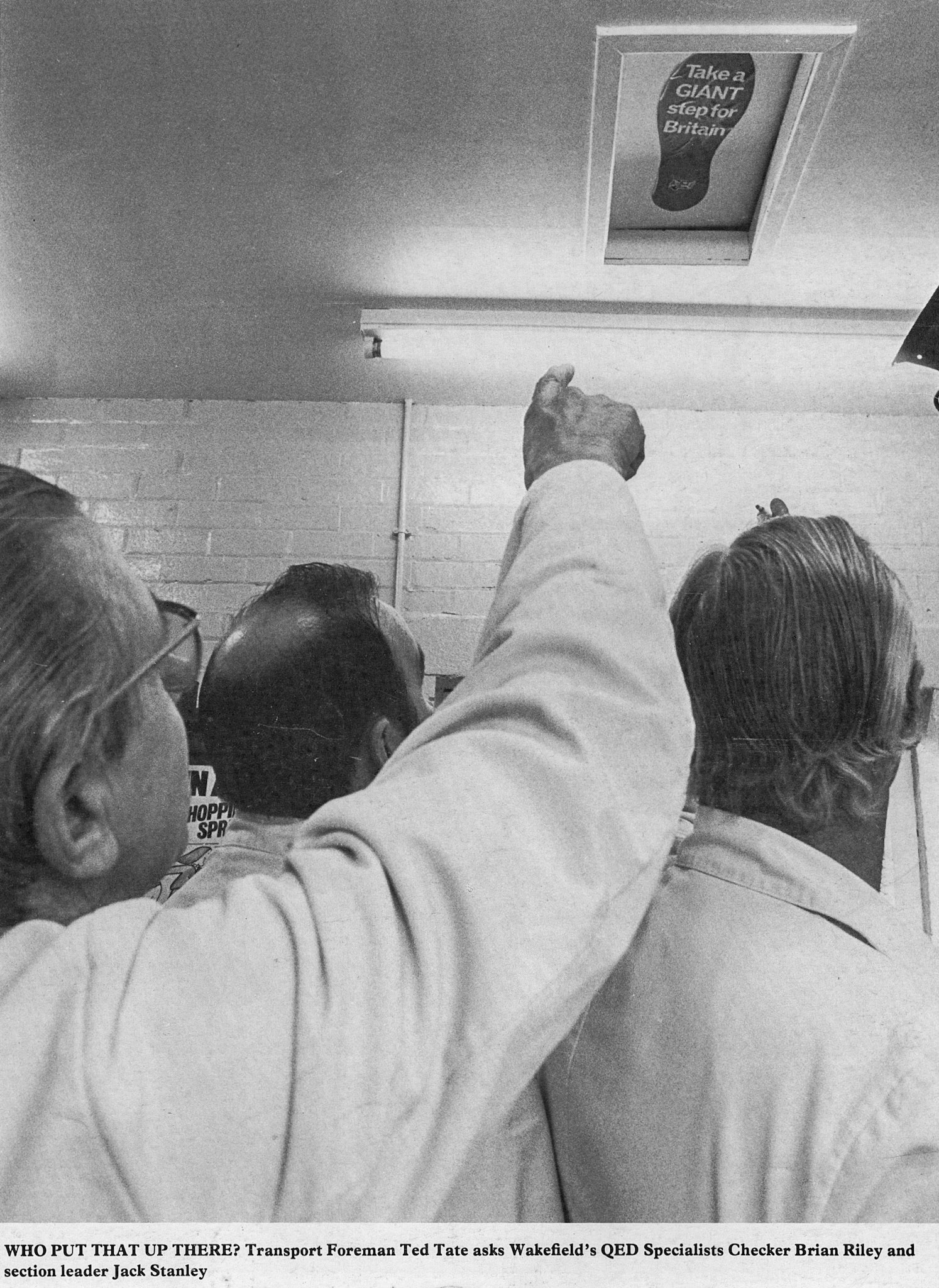 1978 Wakefield Transport Manager Ted Tate with Brian Riley and Jack Stanley