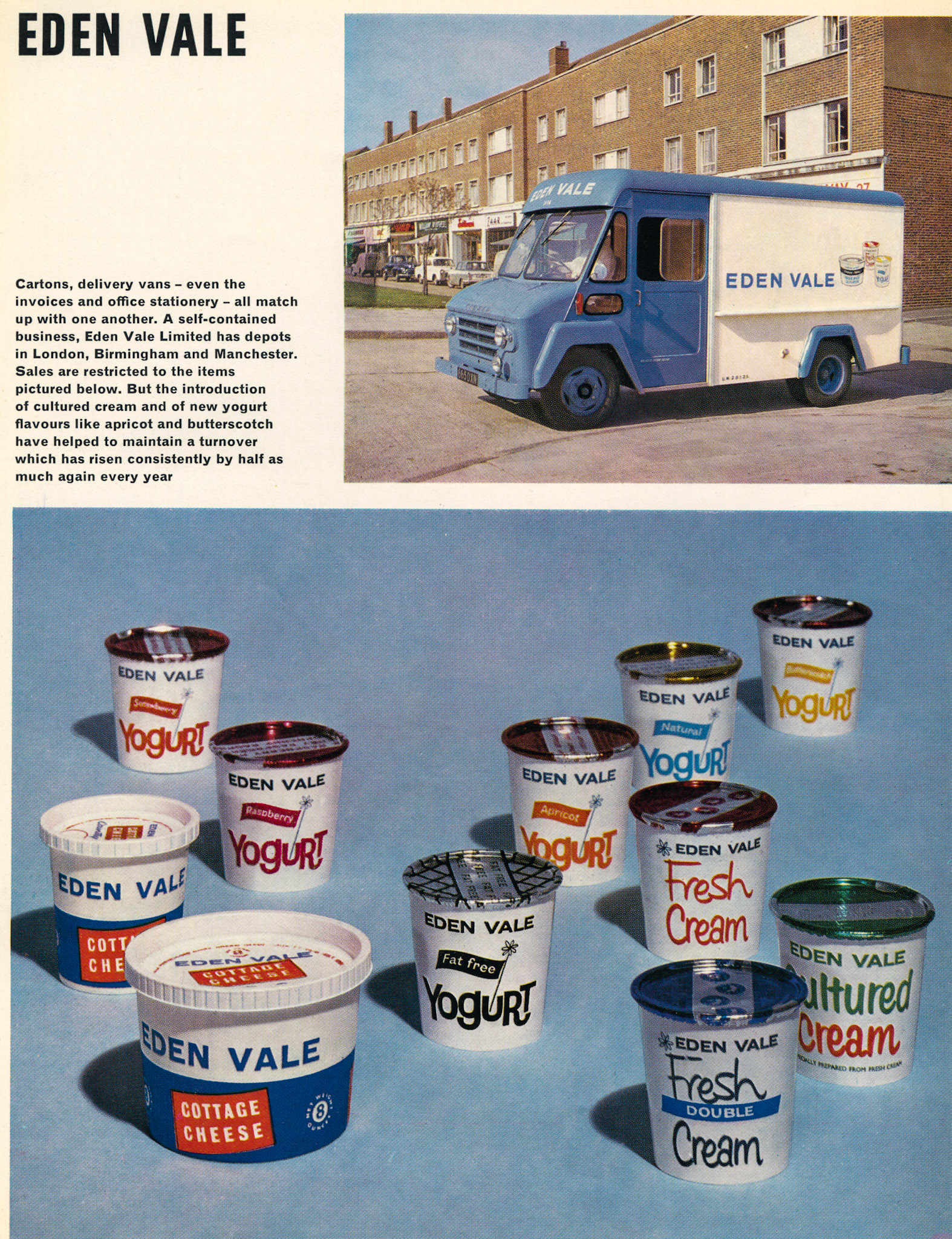 1962 Eden Vale sales van with products