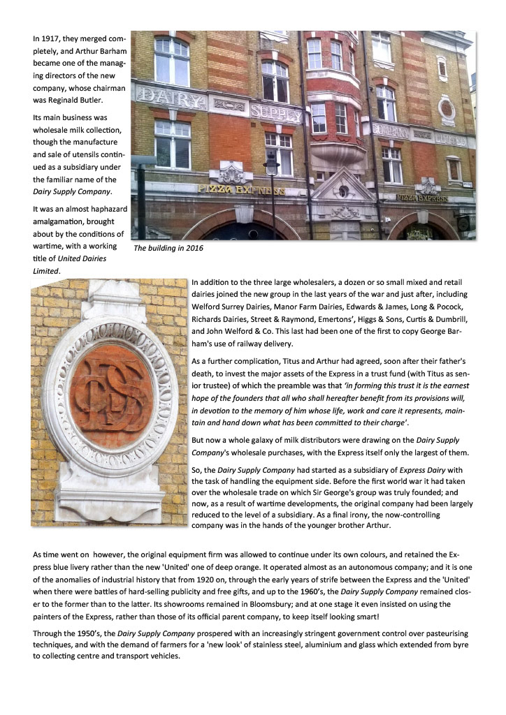 2023 Illustrated History of the Dairy Supply Company. (Express Dairy Tales publication)