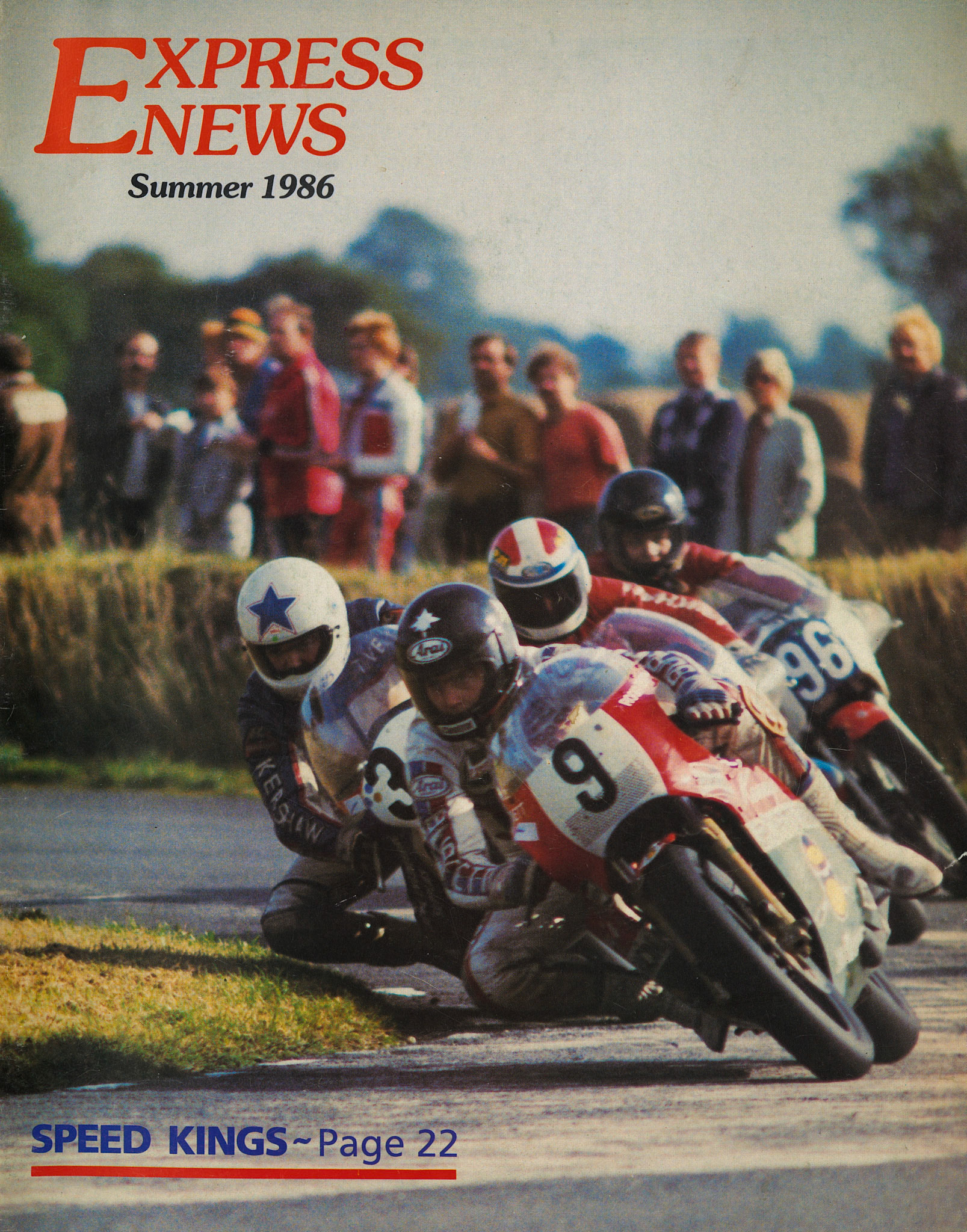 1986 Steve Bull from Cuddington (Star on helmet) racing in the 'Stars of Darley Moor' event