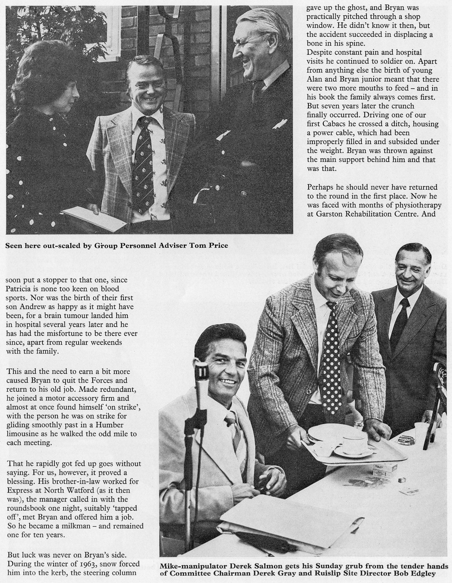 1976 Driver of the Year competition at South Ruislip, focussing on people attending.