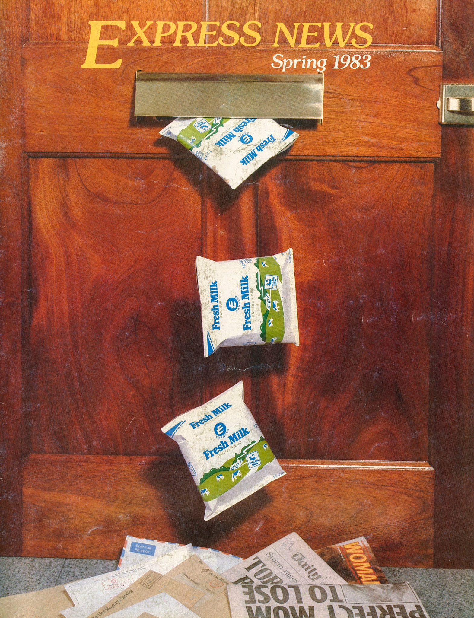 1983 Spring Front Cover - Express Dairy in Chester can now post your milk!