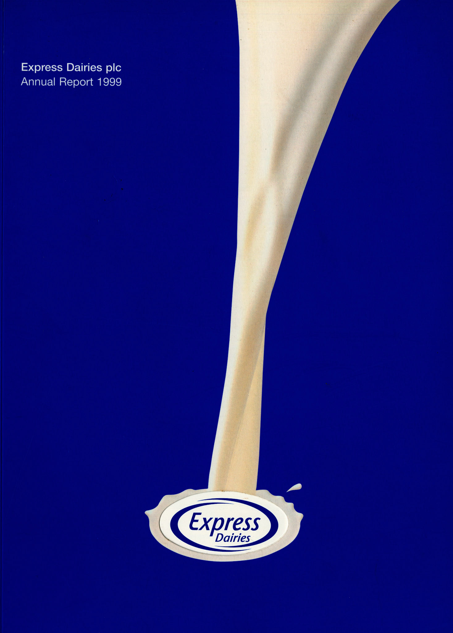 1999 Express Dairies plc Annual Report Front Cover (Courtesy Paul Smith)