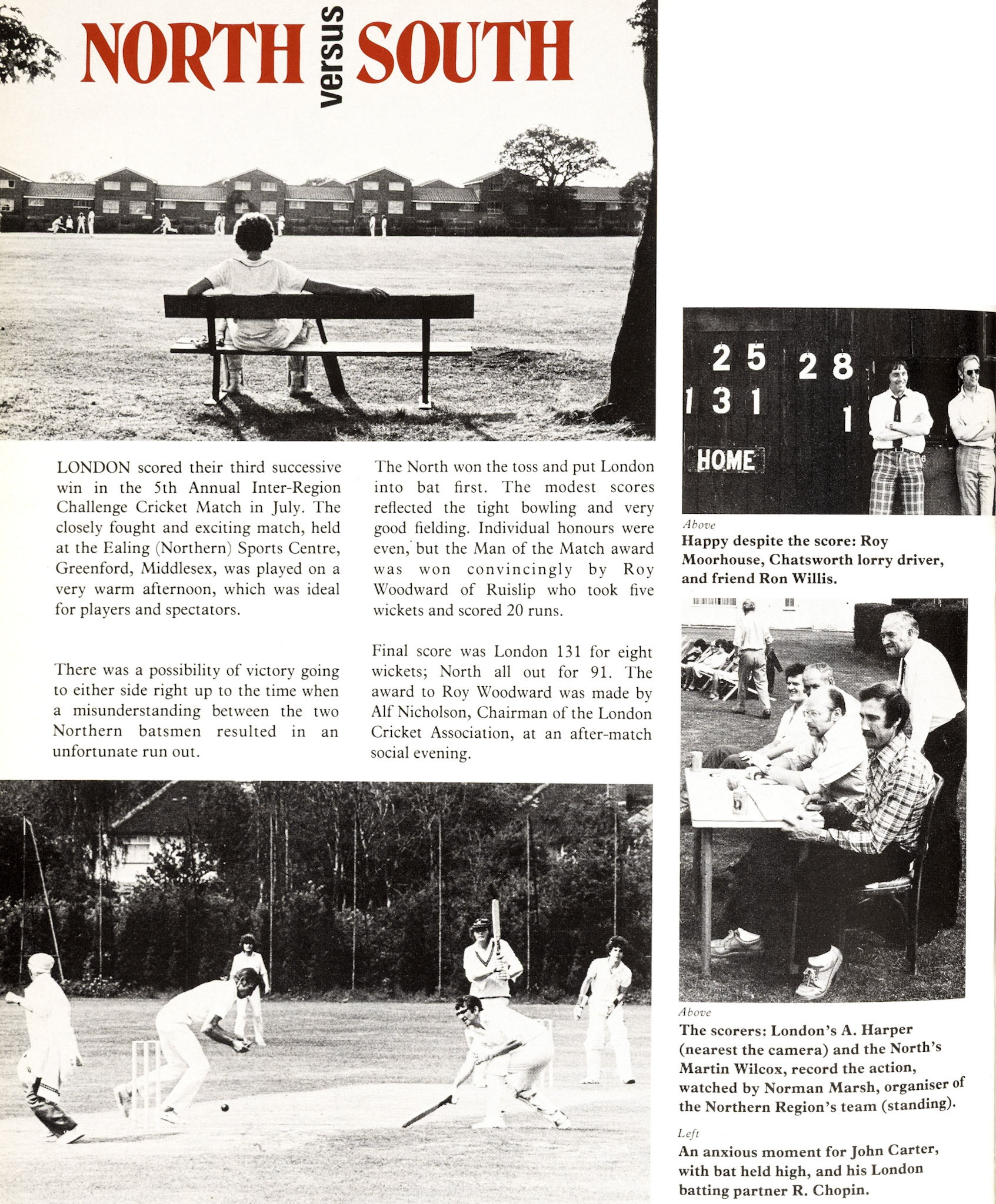 1979 North v South Inter-Region Cricket match. (Express News Autumn)