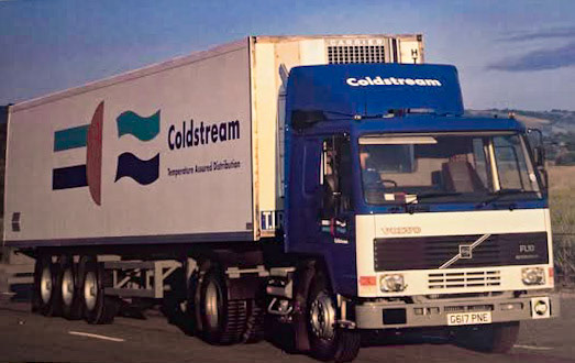 1990 Volvo FL10 G617 PNE from Coldstream calendar. Andy Wakefield comments "Good days then 👍👍" (Courtesy Nick Seviour)