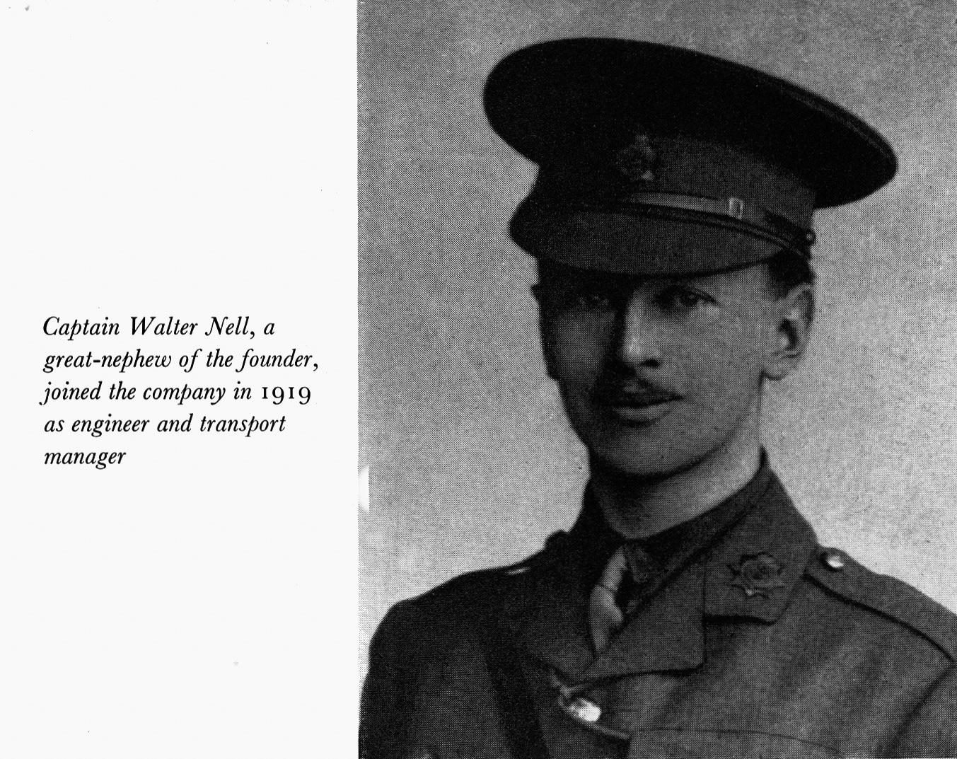 Express Journey (Book) 1964 - Captain Walter Nell, a great-nephew of the founder, joined the company in 1919 as engineer and transport manager.