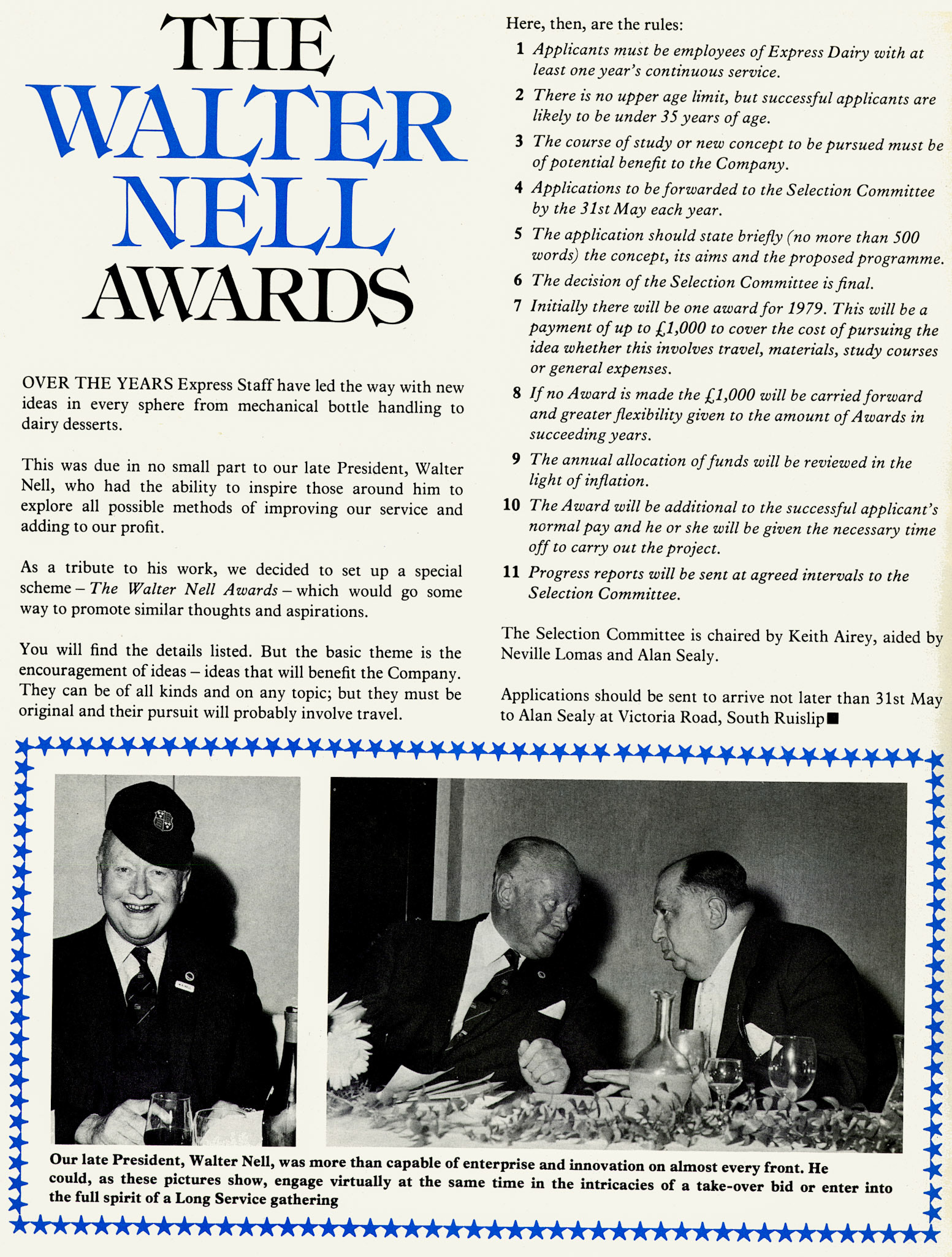 1979 Walter Nell Awards explained. (Express News Spring)
