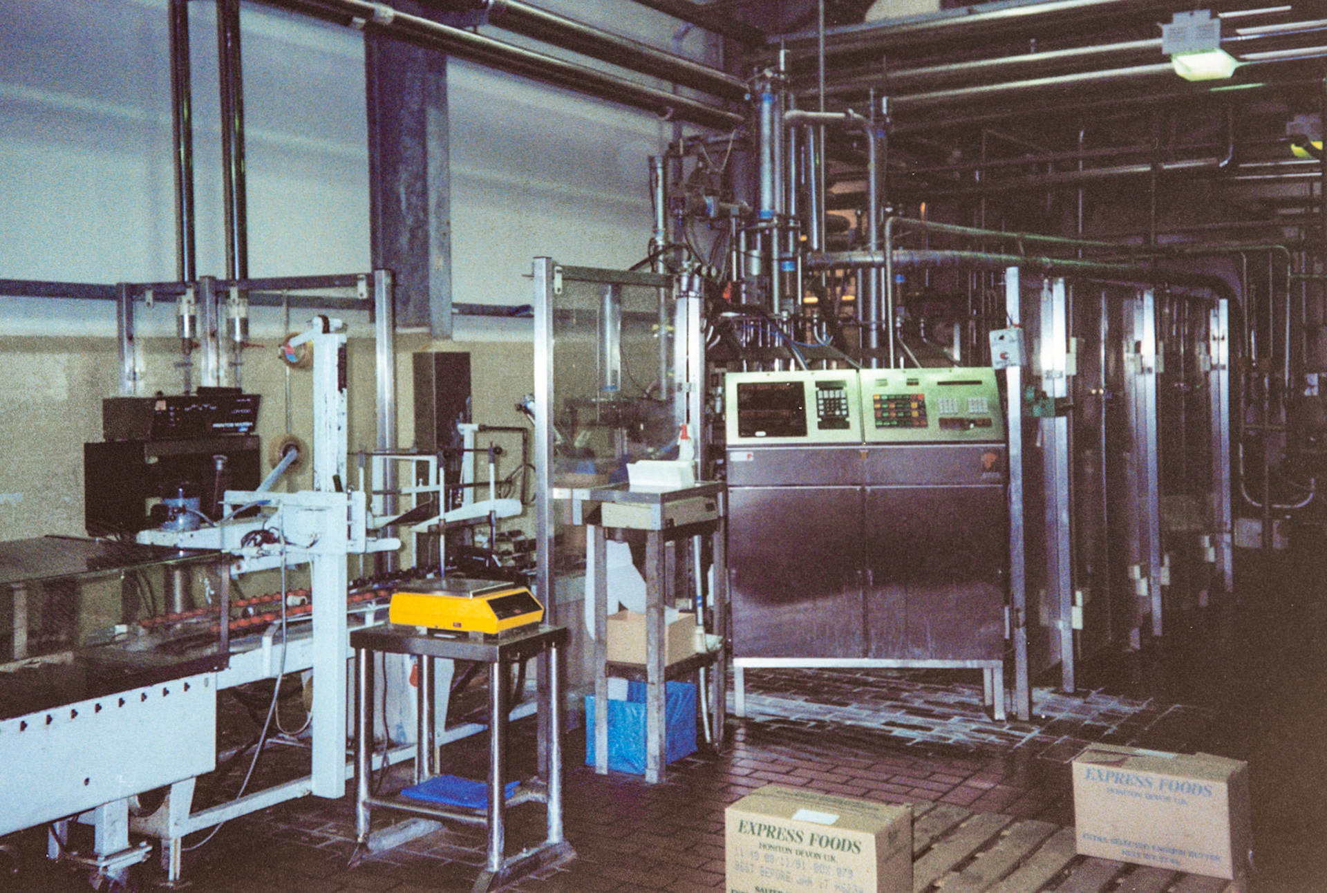 1991 Honiton, November, following closure announcement: Bulk Butter machine. (Courtesy Wendy Hawker)