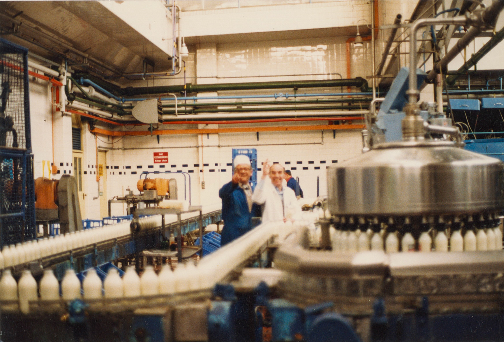 1980s Bromley Processing bottling line. (Pictures by Reg Ball, on loan from Colin Bristow)