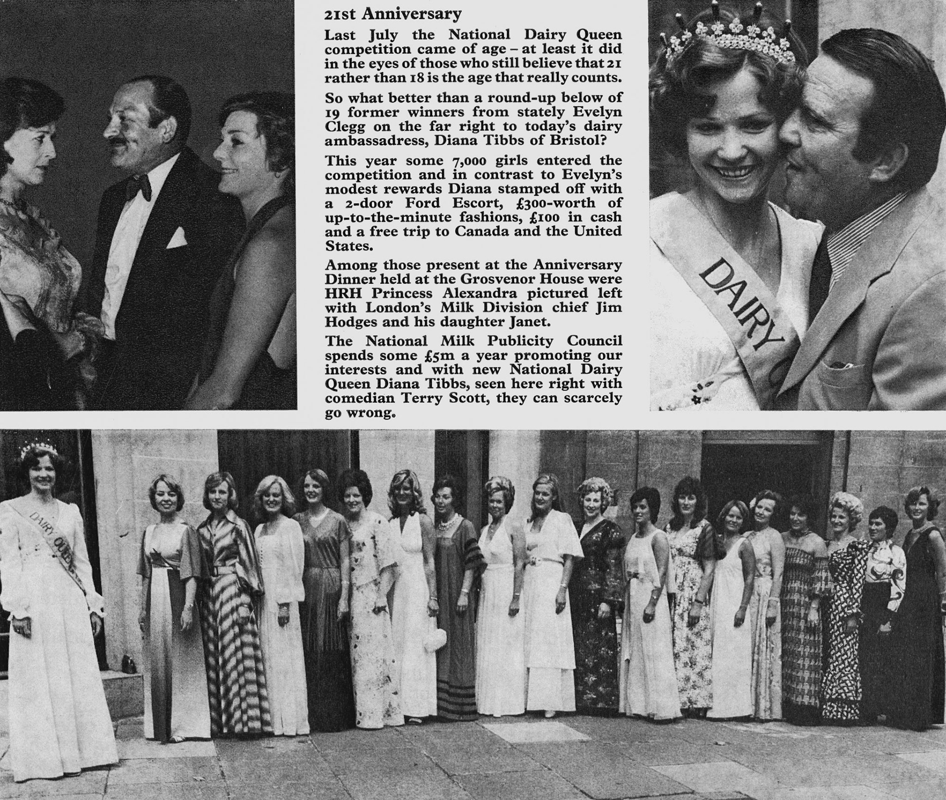 1976 21st Anniversary of the Dairy Queen competition. (Express News Autumn)