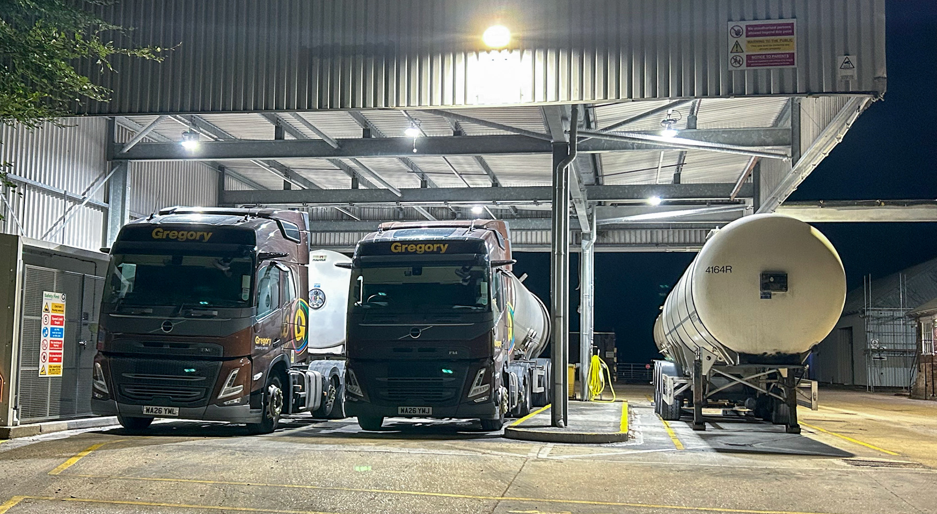 2026 Milborne reload operations re-started by Arla, using part of the old creamery site off Blandford Hill, A354. (Courtesy Olly Frampton)