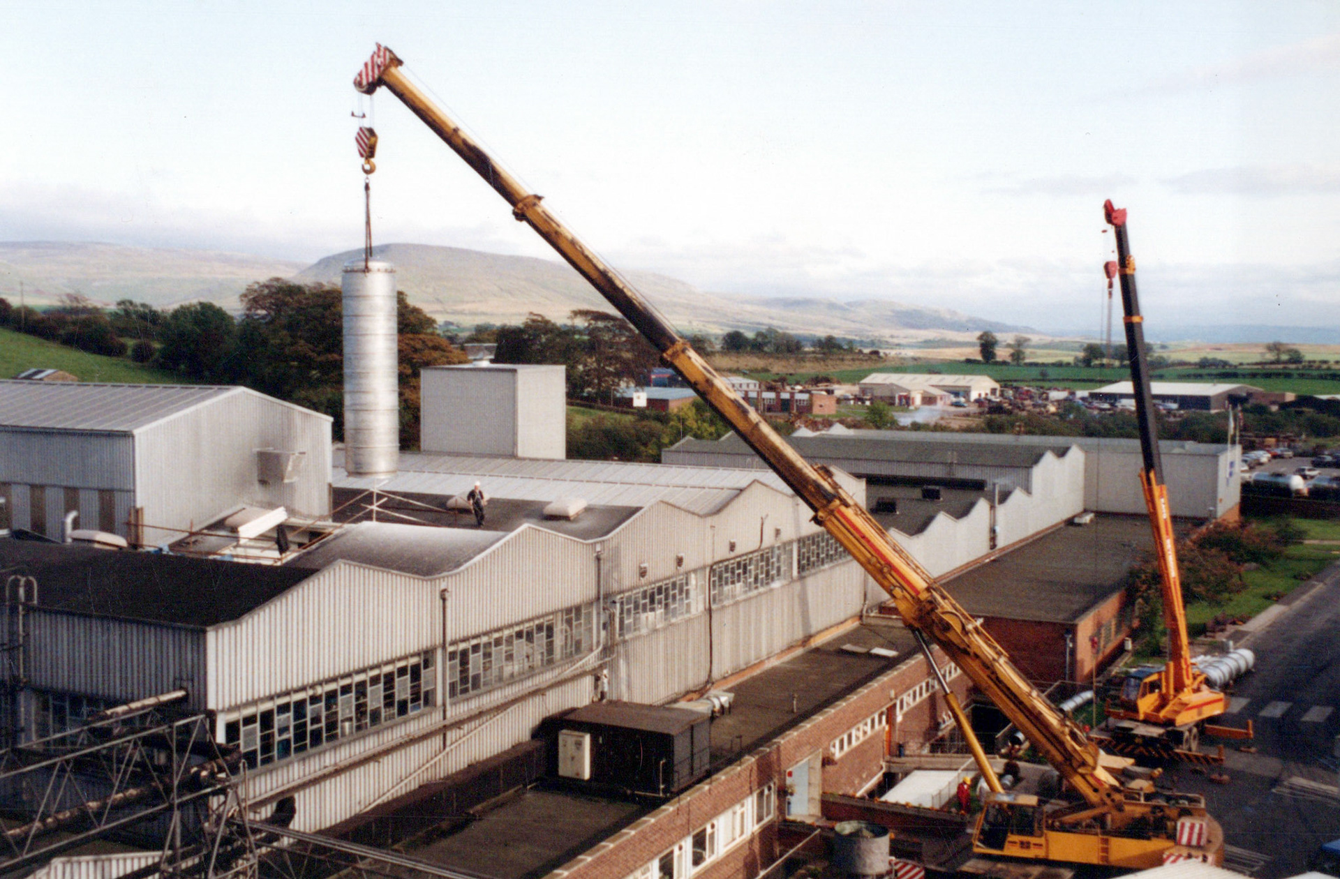 1980's Appleby Spray Drier Installation. (Courtesy David Atkinson)