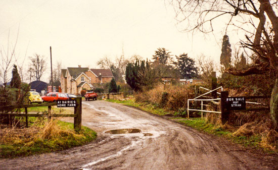 Home Farm A1 Dairies, Home Farm, Bell Bar 1990s (Image from R Kingdon, part of the Images Of North Mymms Collection)