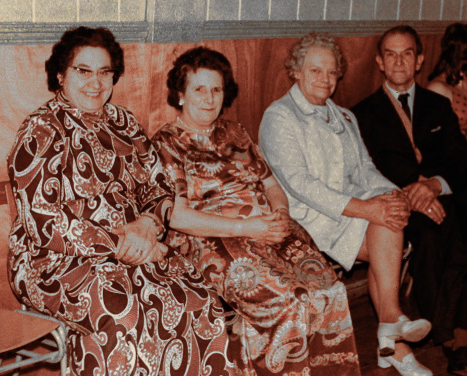 Elaine Chidley Uttley identifies the lady on the left Dona Jones (nee Chidley, my Grandad's sister). Joe Lyons was my grand childrens' great grandad. Malcolm Williams identifies, second from left, Mrs Holloway - Rachel Lewis confirms "My great Nan Teresa"(Courtesy Joe Lyons)
