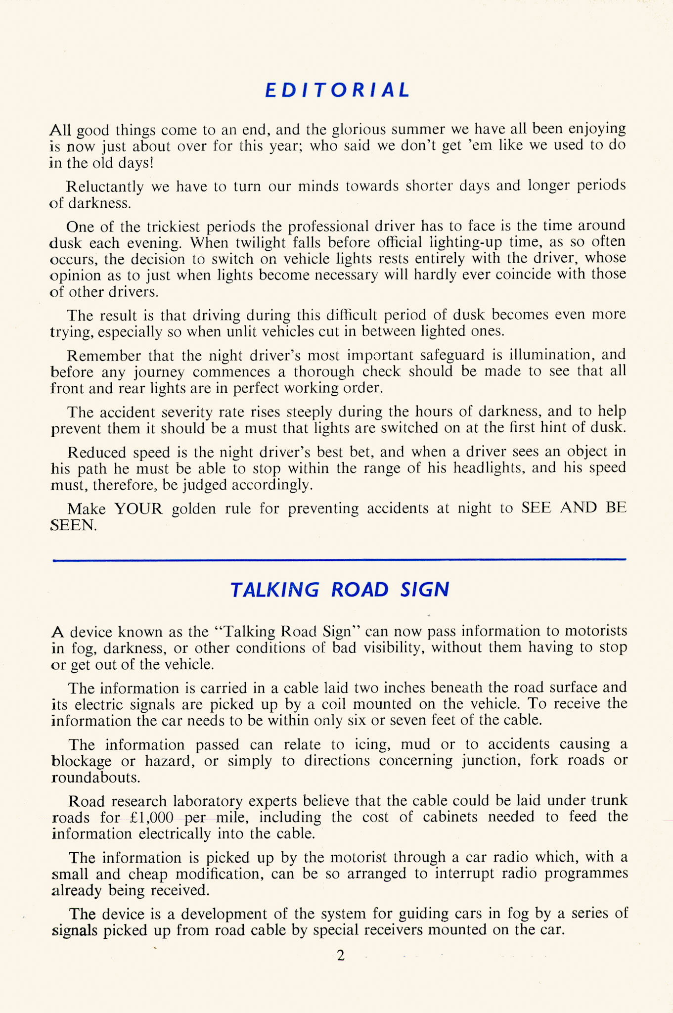 1964 Page 2 (Fleet Flash magazine-October 1964 No 7)