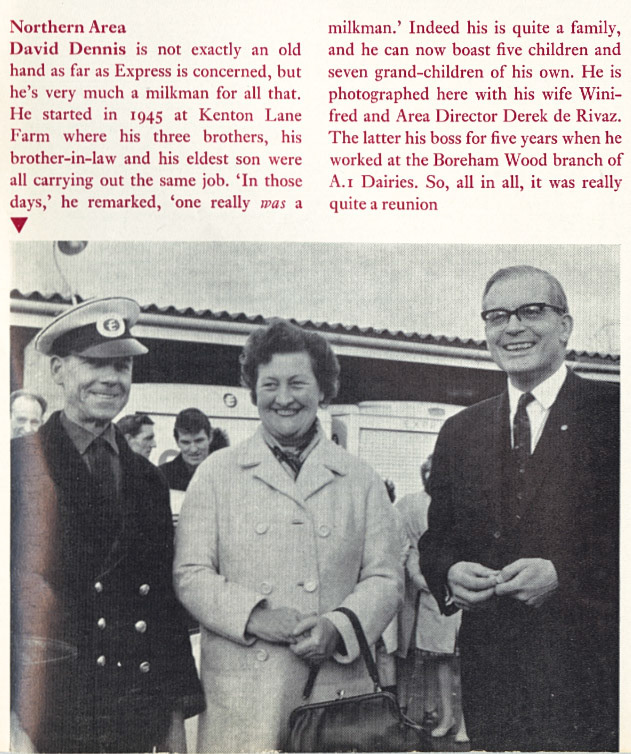 1969 Mini winners at Bayswater, Mottingham and Boreham Wood retail depots