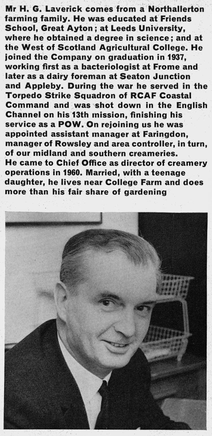 1966 Mr H. G. Laverick appointed to the Express Group Executive Committee. (Express News Autumn & Christmas)