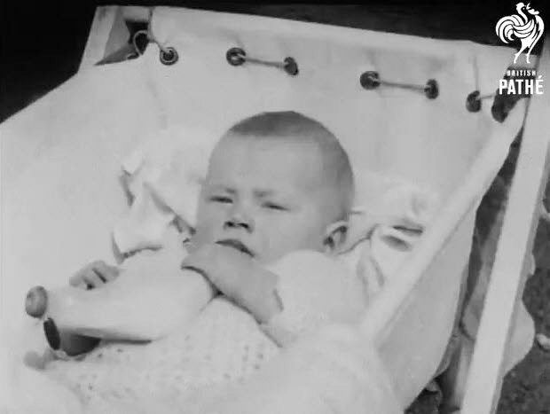 Milk Production Story (1920-1930) - from the cow to the baby's bottle. British Pathé. One of the happy recipients...