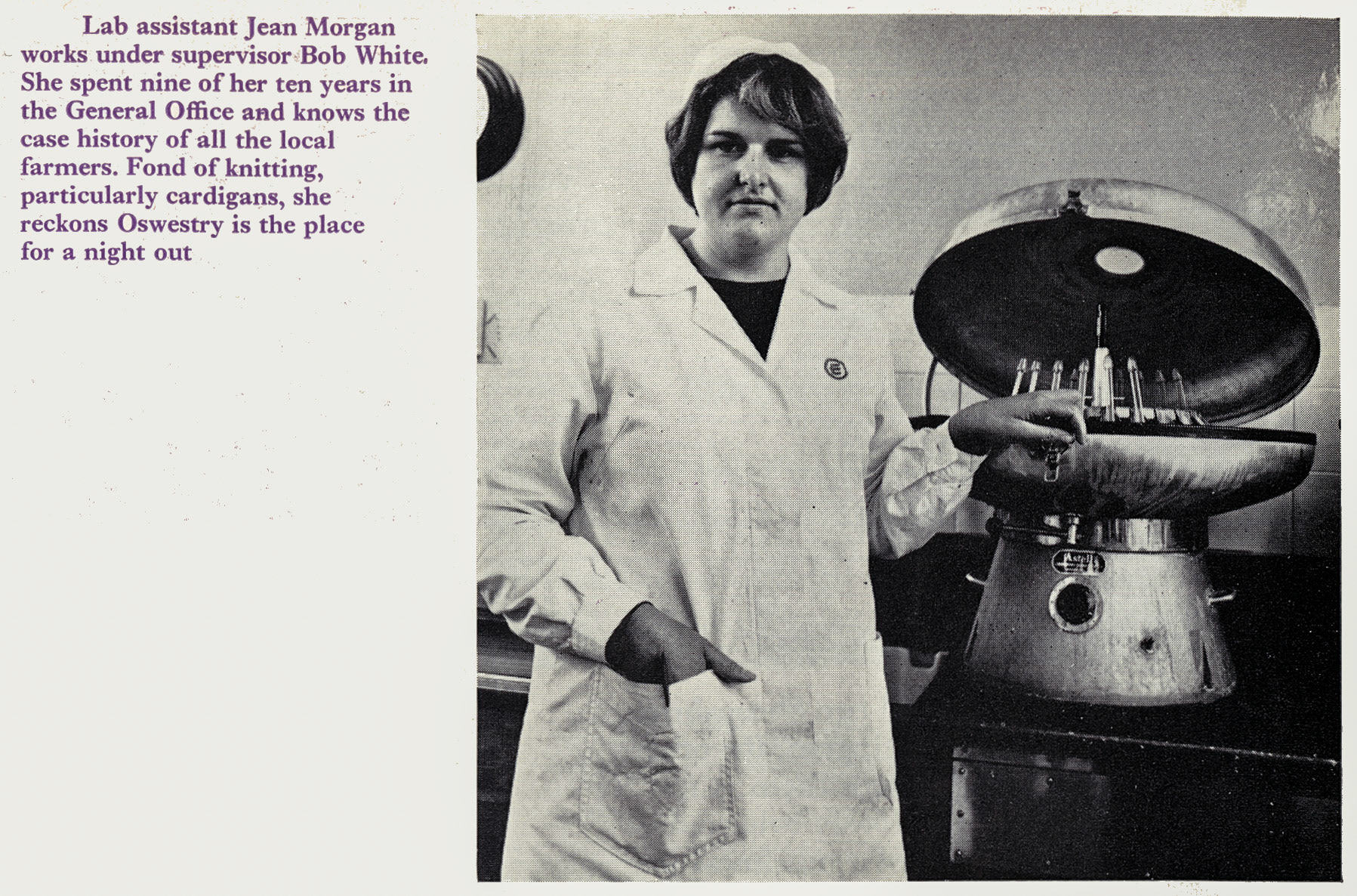 1970 Whittington-Jean Morgan, working for supervisor Bob White. (Courtesy Doreen Williams)