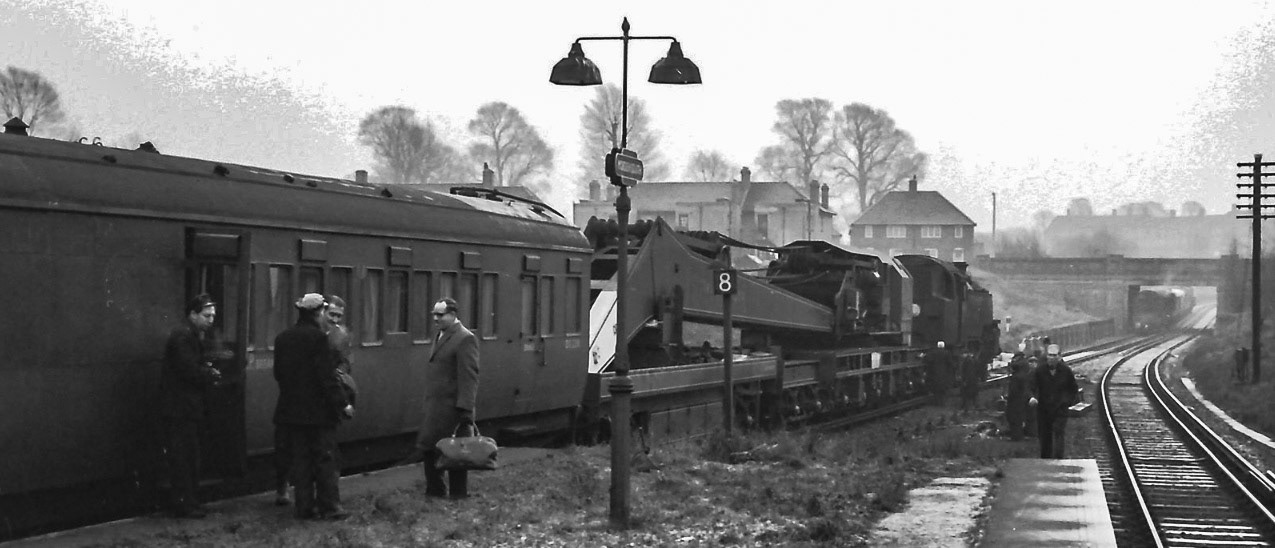 1966 Morden South derailment (Courtesy Geoff Smith, Flickr)