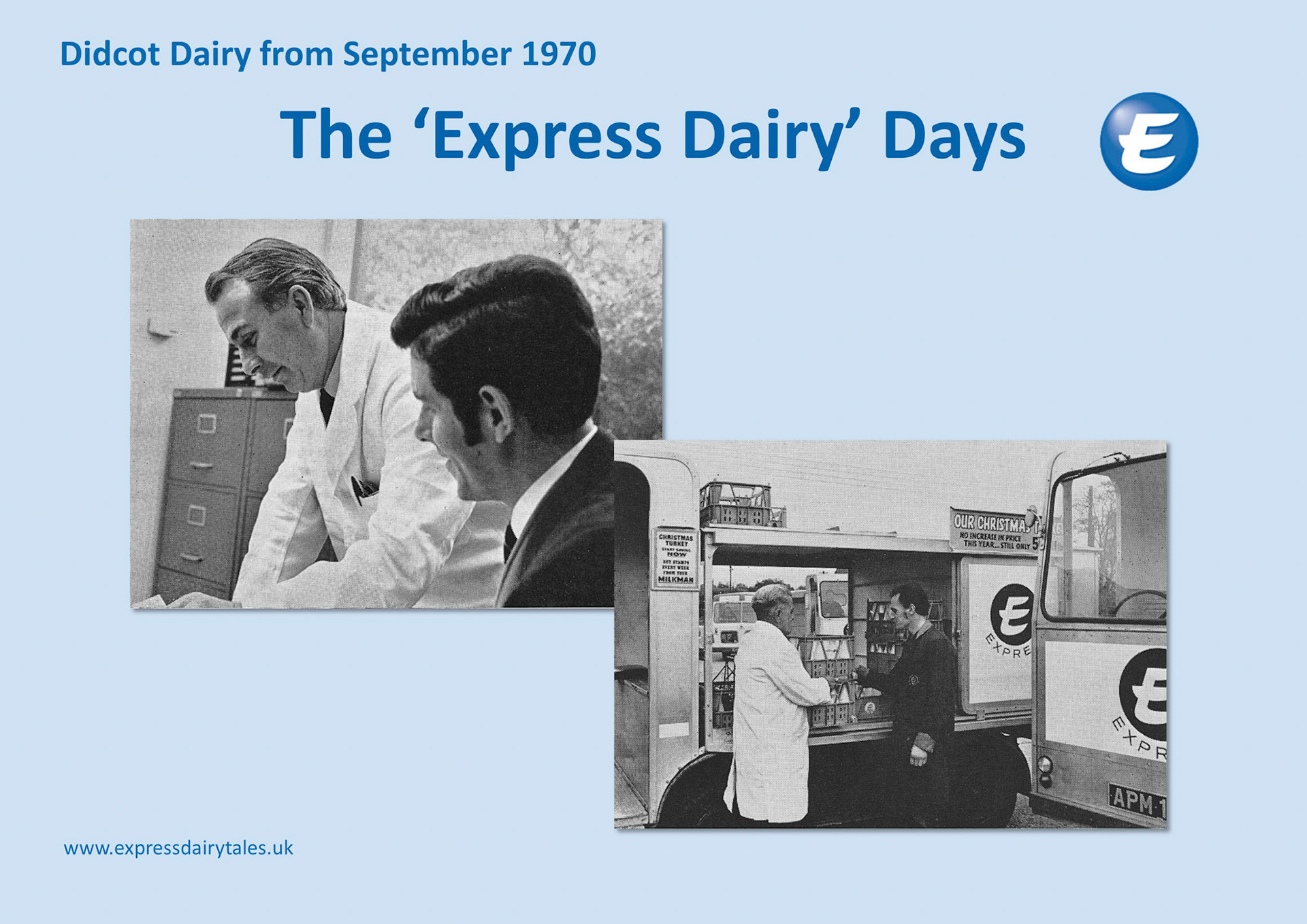 Derek Hollis comments "I remember these days well. I took over from Fred Bloomer as Area Manager in about 1973 and did this job for about two years passing it on to Gordon Smith before moving on to Hunts Dairies in Sherborne in 1975."