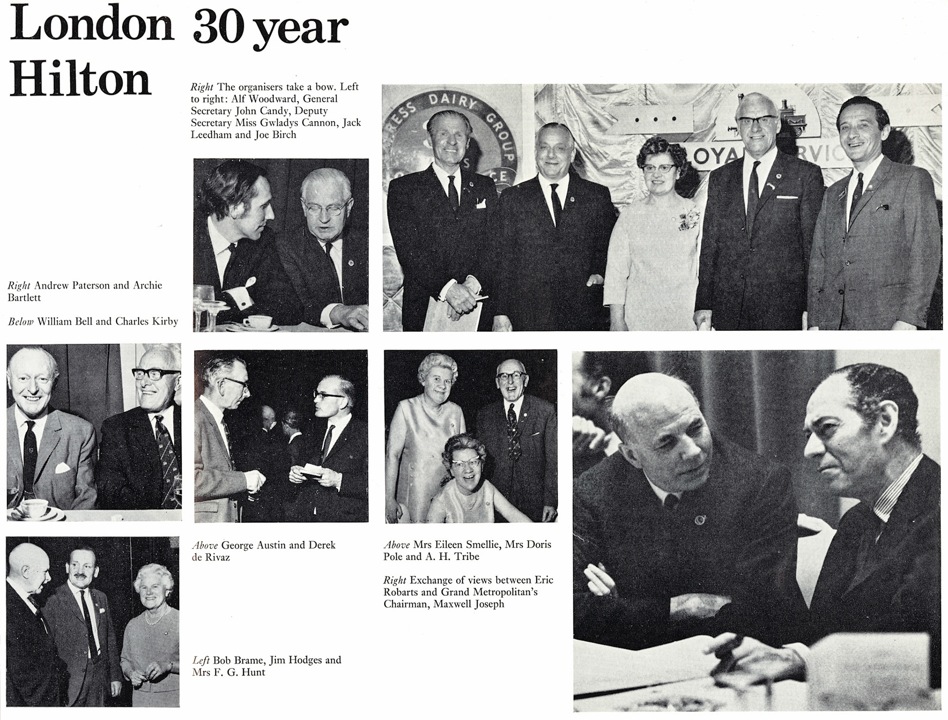 1970 30 year awards in London at the Hilton Hotel (Courtesy Doreen Williams)