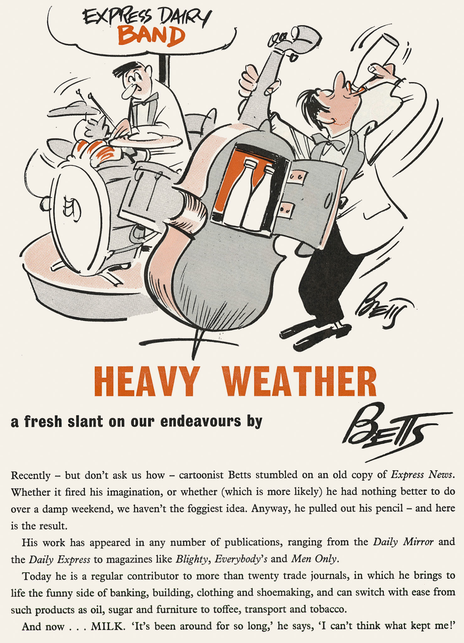 1960 Cartoons by Betts (Express News Christmas)