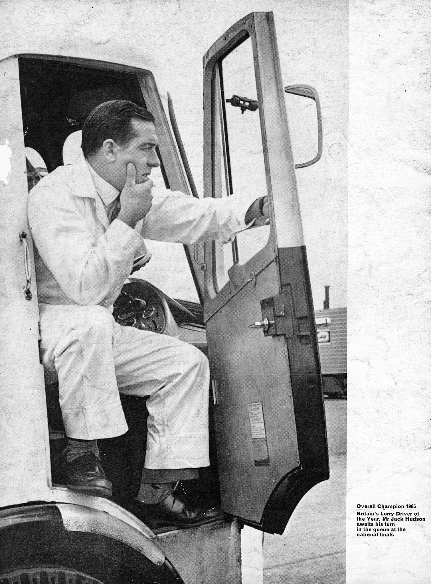 1965 Sheffield- Jack Hudson, Lorry Driver of the Year
