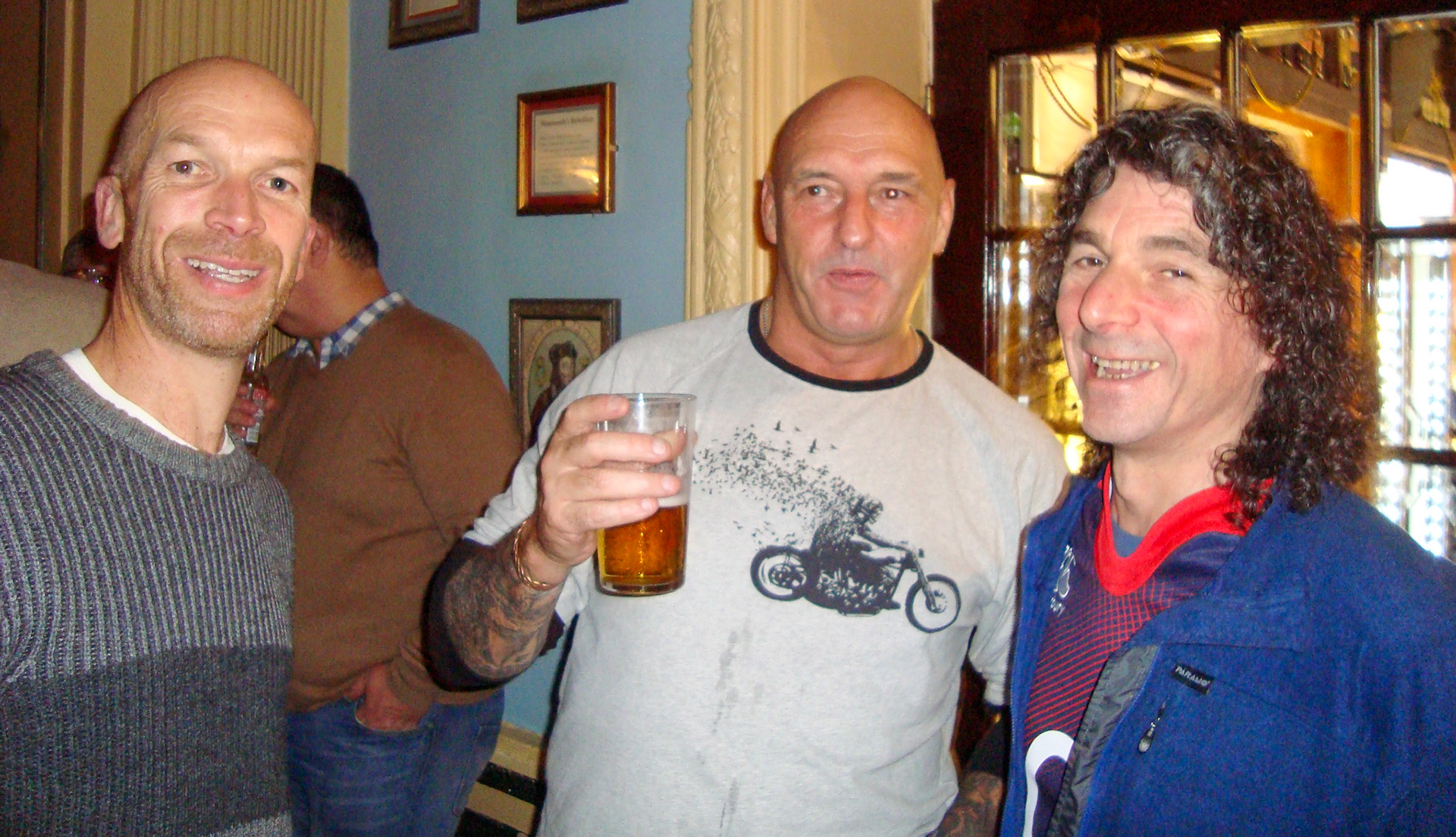 2016 Exeter Staff Reunion, The Imperial. Adi Burnett, Mike Sewell and Marcus Saunders. (Courtesy Phillip Budd)