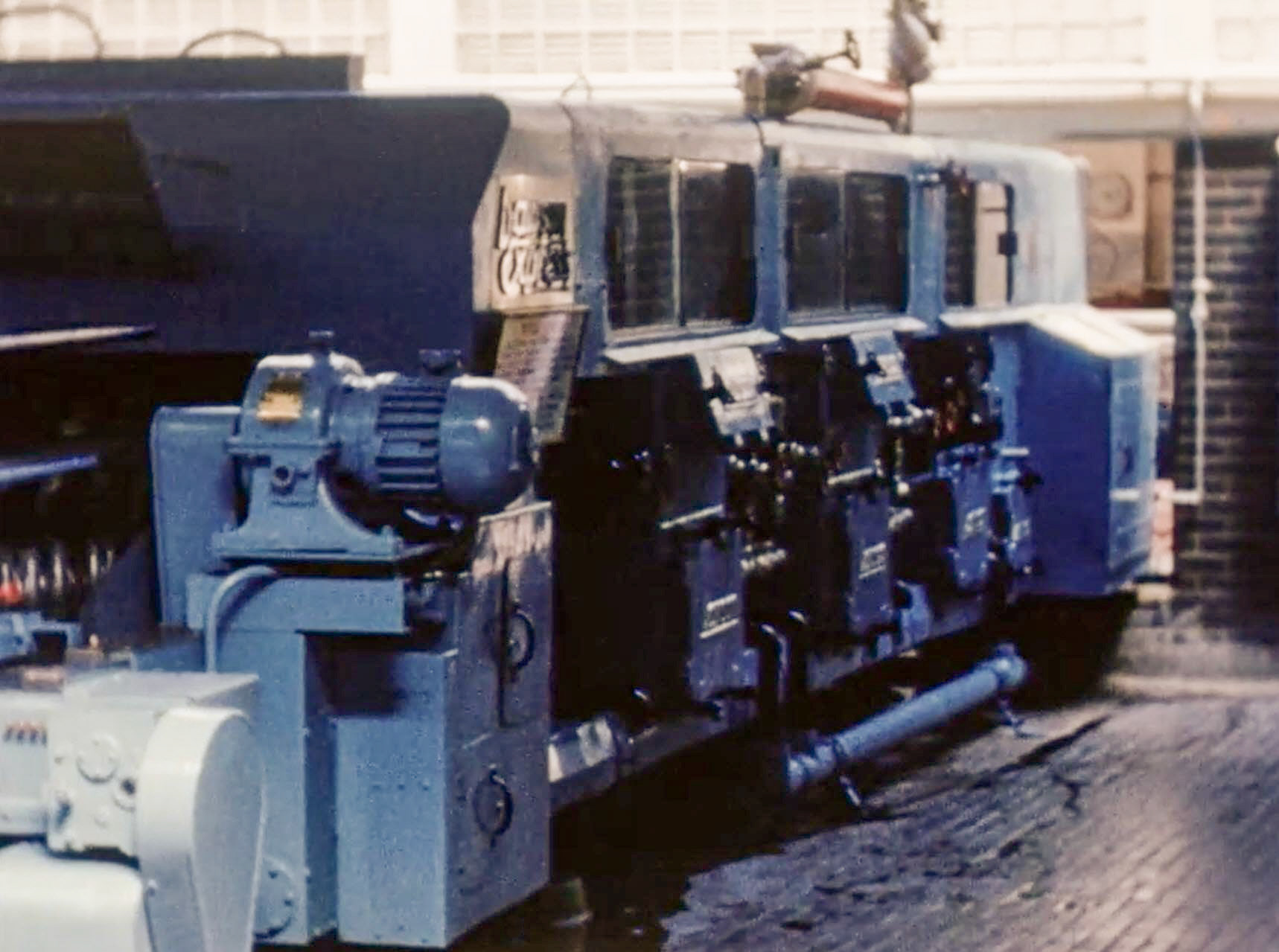 1954 South Morden Processing-one of five 'Dawson Express' bottle washers. (Stills from Express Dairy Film)