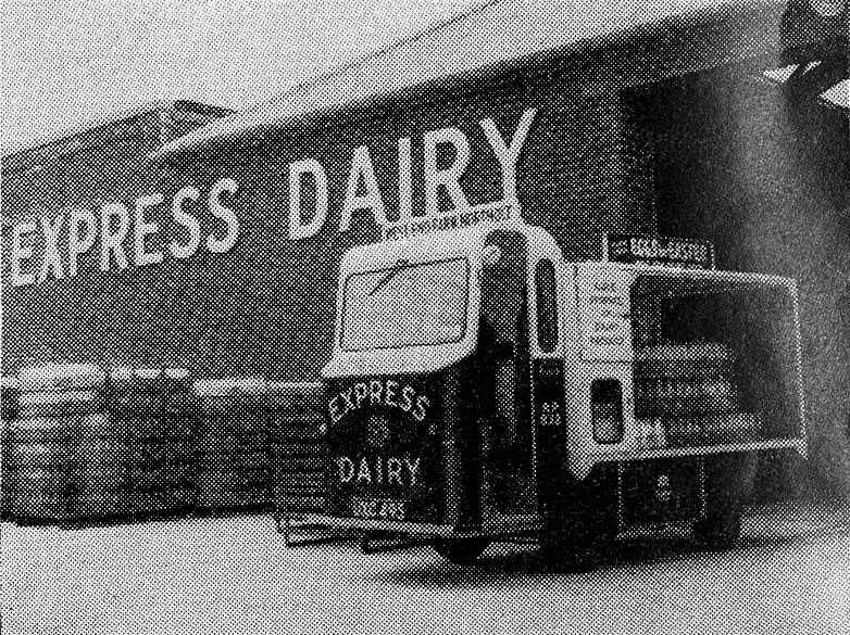 1958 The new Northolt retail depot external appearance. (Express News July)