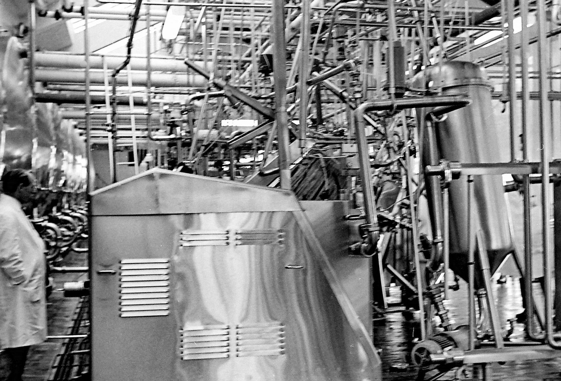 1970's Alfa-Laval UHT plant destroyed at South Morden. (Photographer Sam Jones)