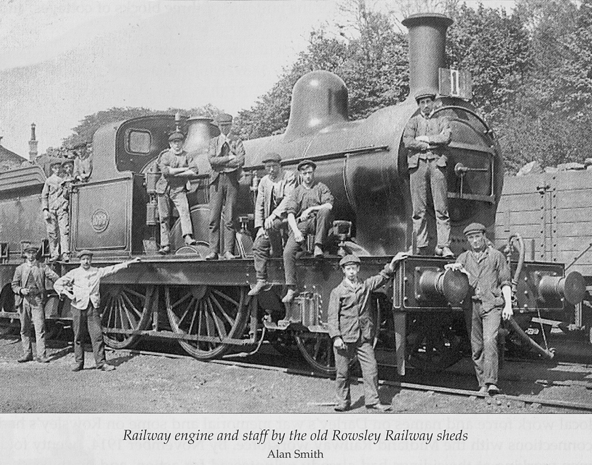 1900's? Rowsley railway sheds, later the creamery. (Courtesy 'Dales Life in the Devonshire and Rutland Villages' by Keith Taylor, County Books, image by: Alan Smith)