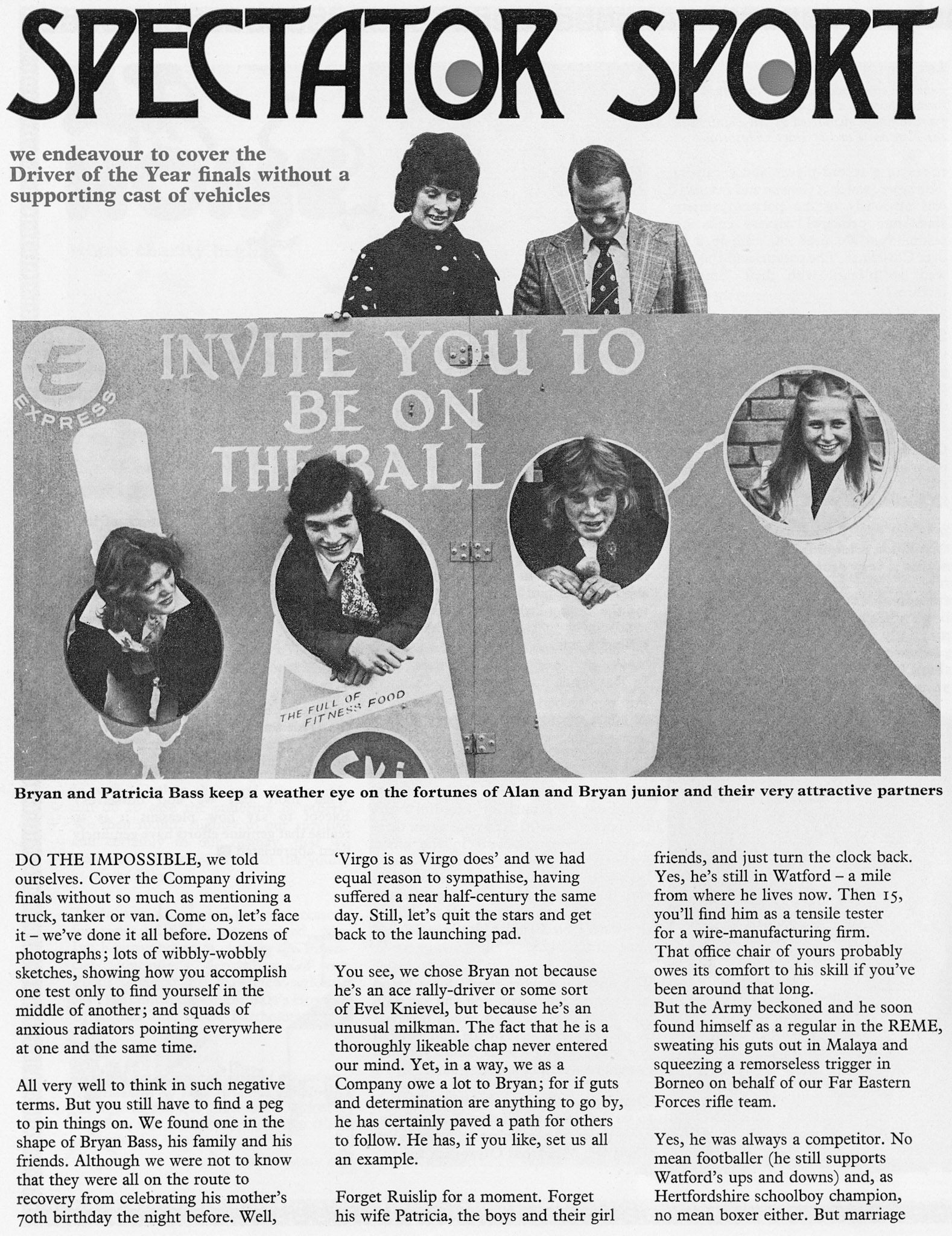 1976 Driver of the Year competition at South Ruislip, focussing on people attending.