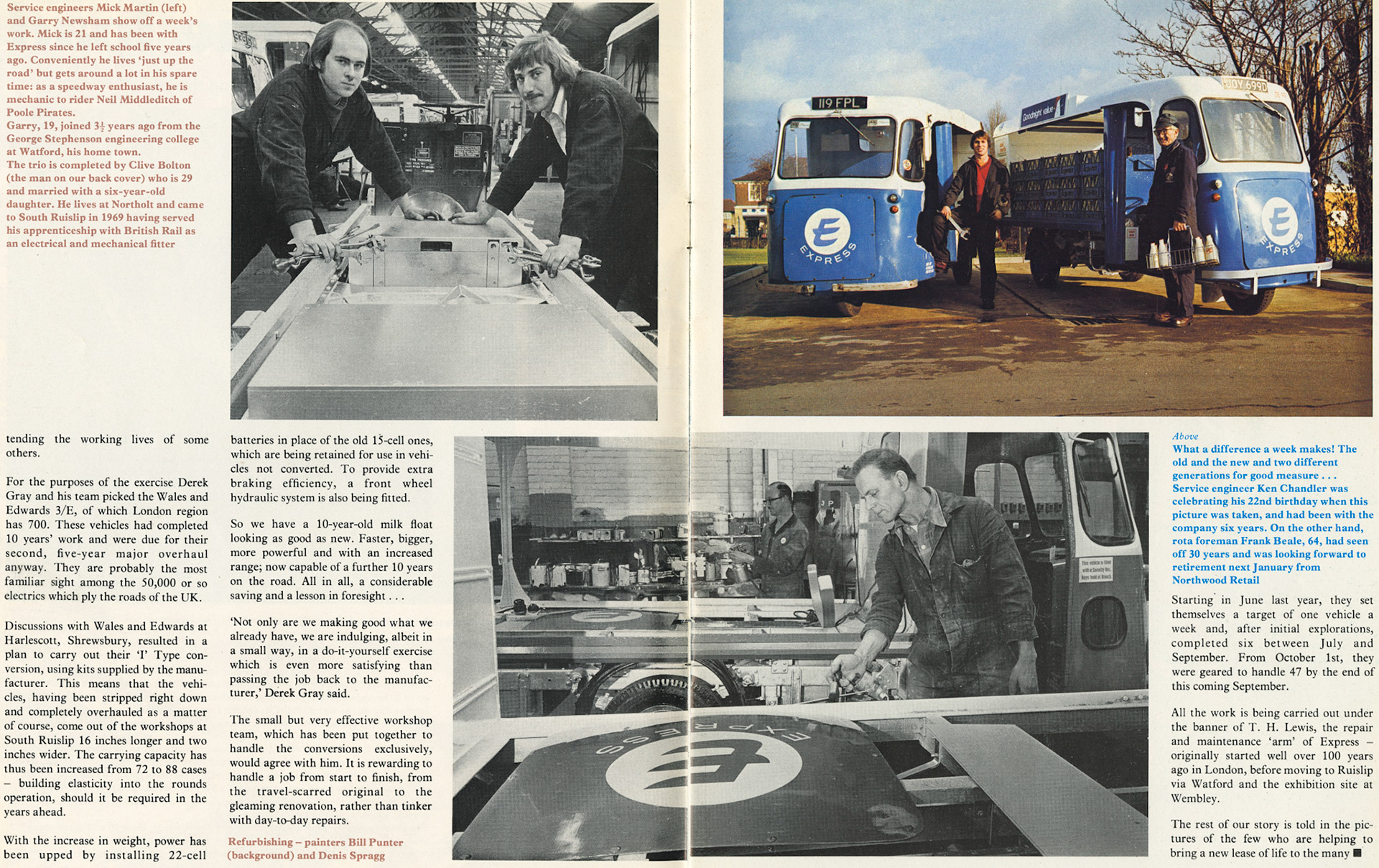 1977 Electric vehicle maintenance