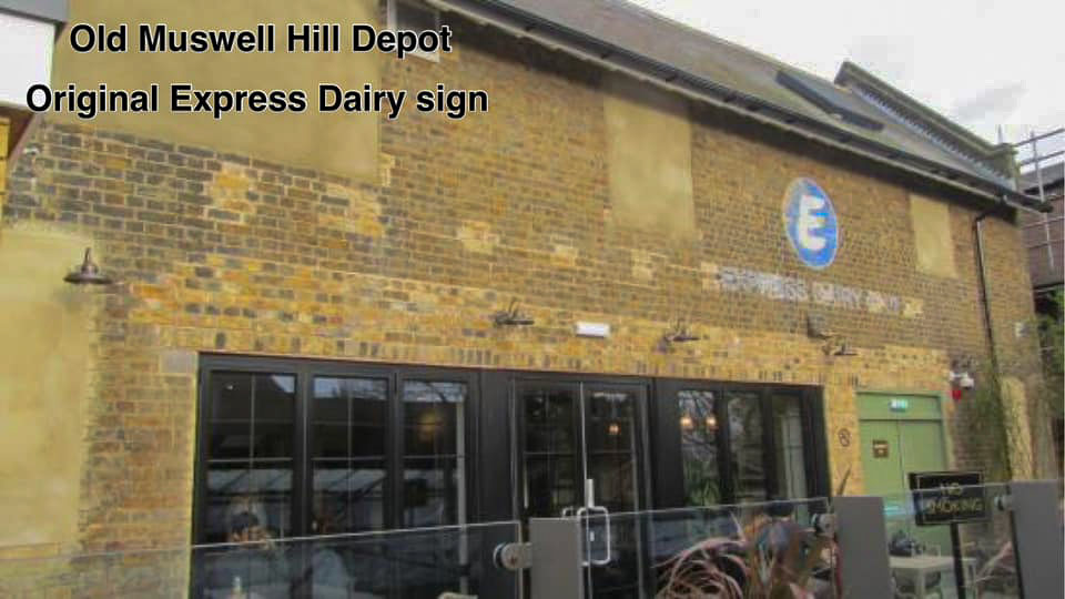 2023 Michael Aldread provided more details of the Express sign at Muswell Hill