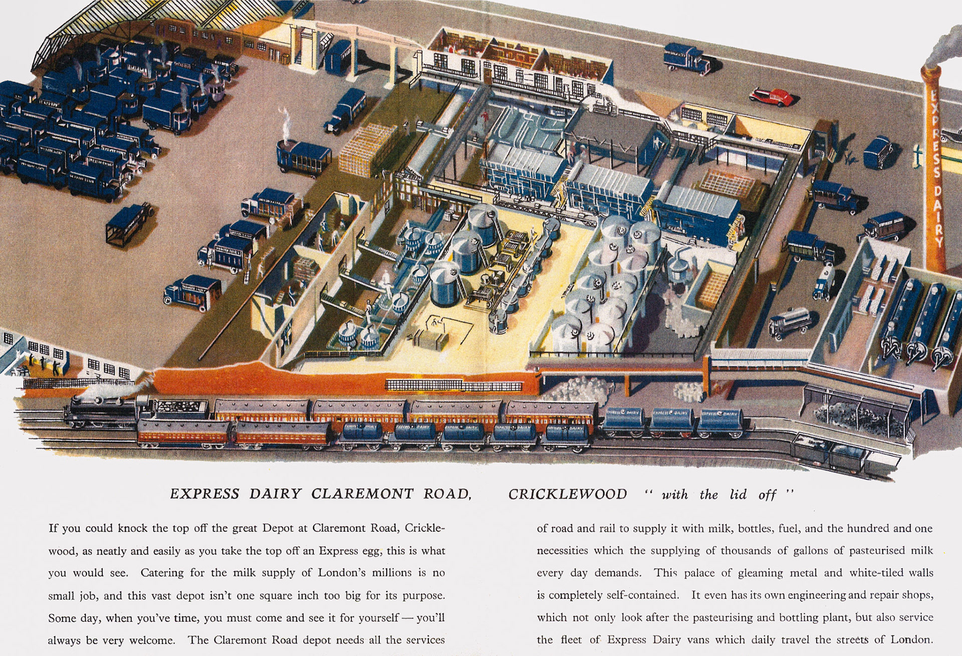 1940's Cricklewood - from dairy brochure. (Courtesy Paul Smith)